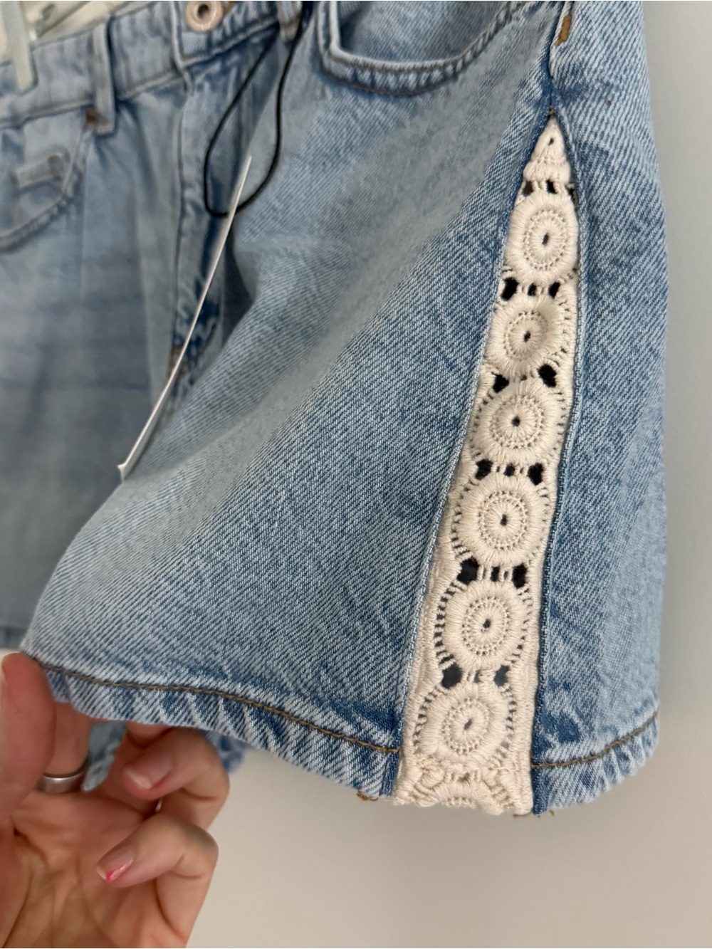 Zara Light Blue Denim Shorts